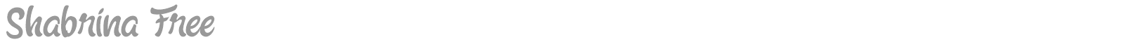 Shabrina font preview